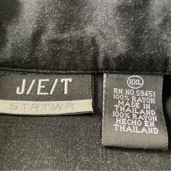 Y2K 90s J/E/T Streetwear Blue Dragon Flames Casual Hawaiian Style Mens XXL - Picture 6 of 11